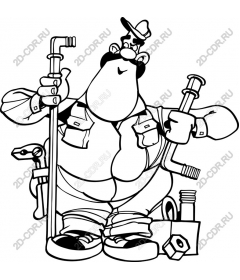  Cartoon about the plumbing