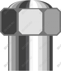 Smooth metal bolt