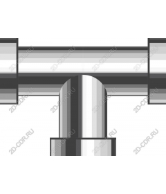  Connector T-shaped pipe