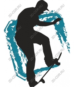  Bright skateboarder