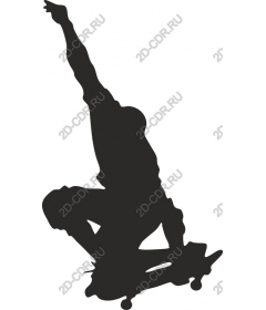 Dynamic skateboarder