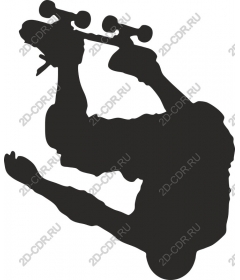 Dynamic skateboarder