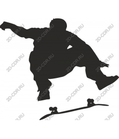 Dynamic skateboarder