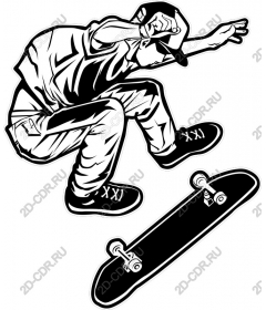 Dynamic skateboarder