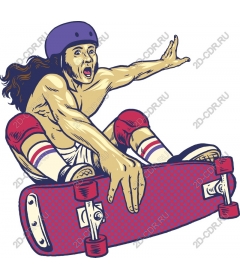  Bright skateboarder