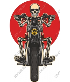  Skeleton biker