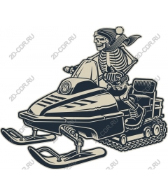  Skeleton snowmobile