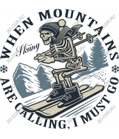  Adventure on the slopes with a skeleton