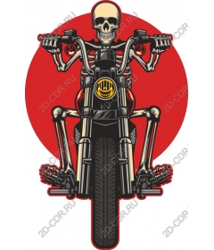  Skeleton biker