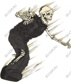  Skeleton skateboarder