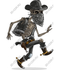  Skeleton Cowboy