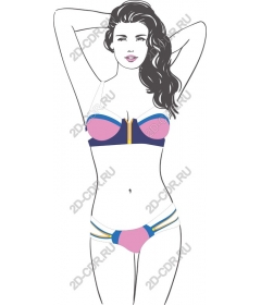  Classy lady in a bikini