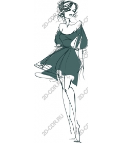  Elegant fashion sketch