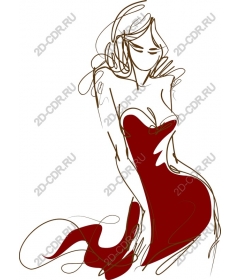  Elegant red dress