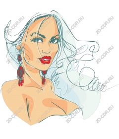  Elegant woman in bright style