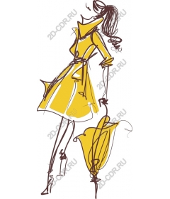 Chic yellow coat