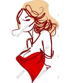  Chic red dress
