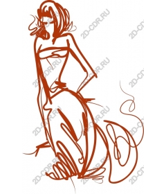  Elegant fashion figure