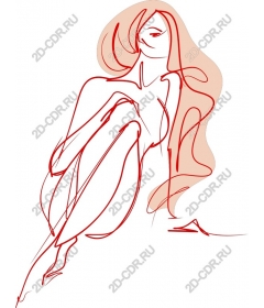  Elegant abstract woman