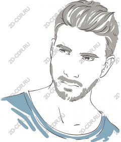  Modern portrait of a man