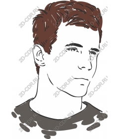  Modern portrait of a young man