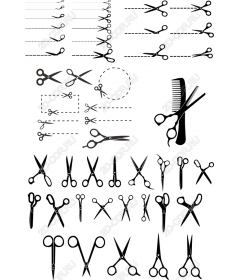 Коллекция ножниц - Набор клипартов