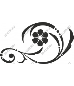  Elegant floral pattern