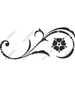  Elegant floral pattern
