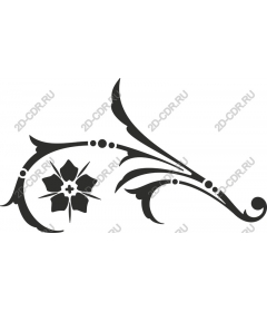  Elegant floral motif