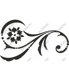  Elegant floral pattern