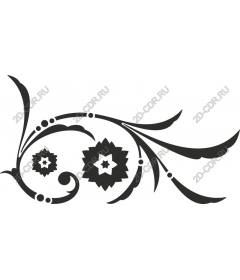  Floral scroll