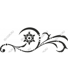  Elegant black floral pattern