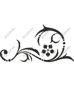  Elegant floral motif