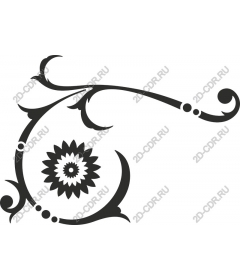  Elegant floral ornament