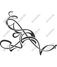  Elegant abstract swirl