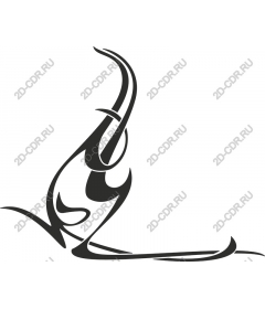 Graceful yoga pose