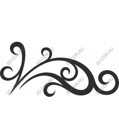  Elegant swirling pattern