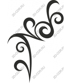 Elegant decorative curl