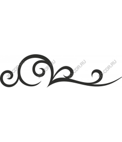 Elegant ornament in the form of tendril
