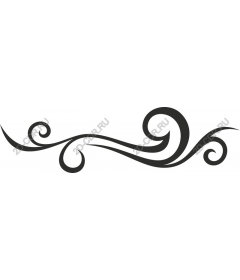  Elegant decorative curl