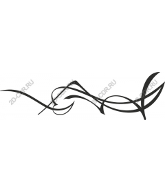  Elegant twisted line drawing