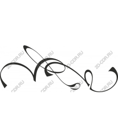  Elegant abstract swirl