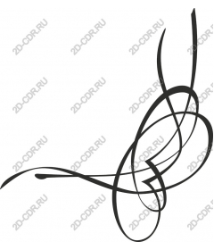  Elegant abstract swirl