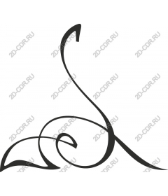  Elegant ornament in the form of tendril