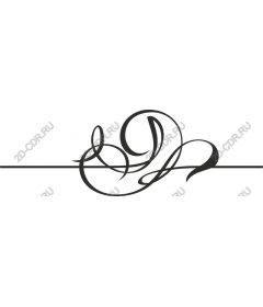  Elegant ornament in the form of tendril