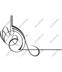  Elegant corner flourish