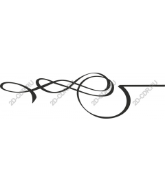  Elegant ornament in the form of tendril