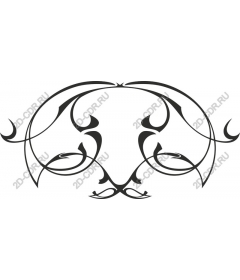  Elegant floral ornament