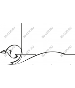  Elegant motif with birds