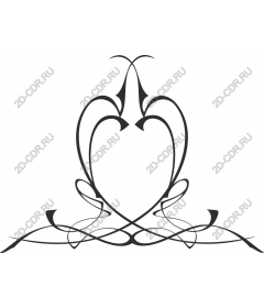 Intricate floral filigree